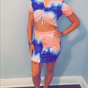 Multi colored dress boutique style gives a great pop for the summer heat!